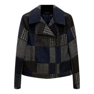 BCBG MaxAzria Patchwork Moto Jacket